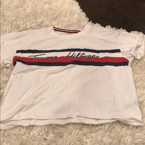 white tommy hilfiger crop
